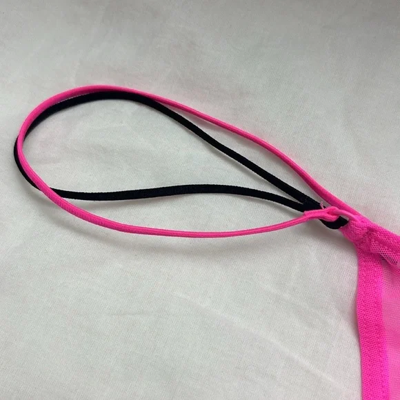 PINK Victoria's Secret Pink Mesh Strappy Thong - Picture 2 of 4